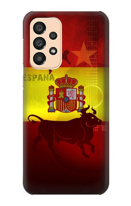 W2984 Spain Football Soccer Hard Case and Leather Flip Case For Samsung Galaxy A33 5G