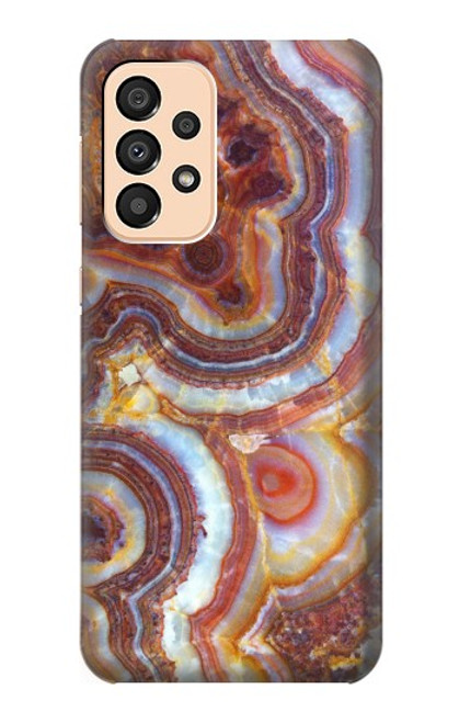 W3034 Colored Marble Texture Printed Hard Case and Leather Flip Case For Samsung Galaxy A33 5G