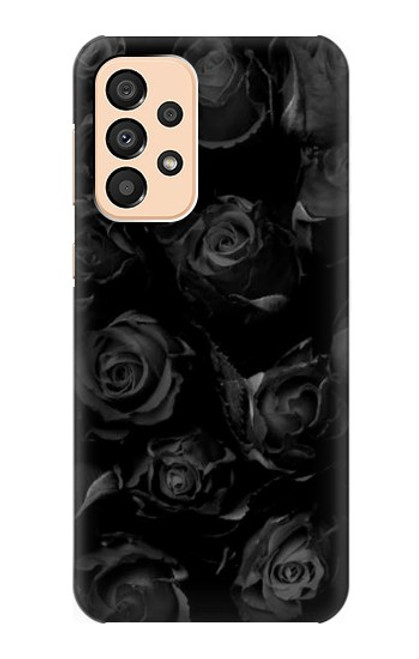 W3153 Black Roses Hard Case and Leather Flip Case For Samsung Galaxy A33 5G