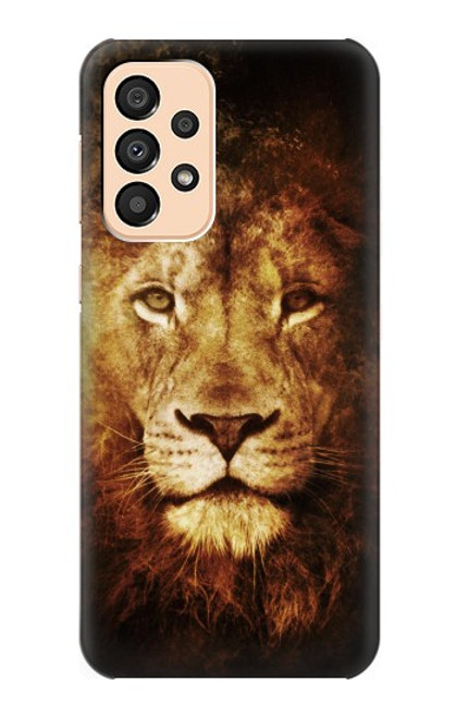 W3182 Lion Hard Case and Leather Flip Case For Samsung Galaxy A33 5G