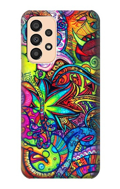 W3255 Colorful Art Pattern Hard Case and Leather Flip Case For Samsung Galaxy A33 5G