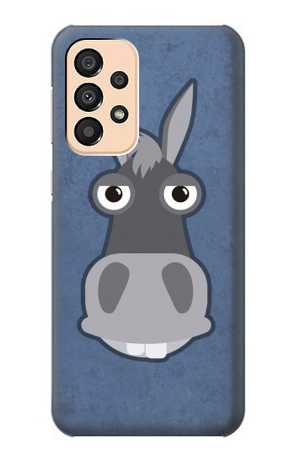 W3271 Donkey Cartoon Hard Case and Leather Flip Case For Samsung Galaxy A33 5G