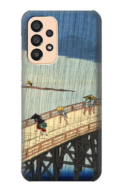 W3347 Utagawa Hiroshige Sudden shower Hard Case and Leather Flip Case For Samsung Galaxy A33 5G