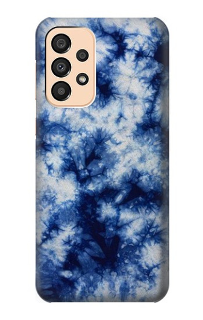 W3439 Fabric Indigo Tie Dye Hard Case and Leather Flip Case For Samsung Galaxy A33 5G