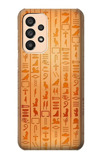 W3440 Egyptian Hieroglyphs Hard Case and Leather Flip Case For Samsung Galaxy A33 5G