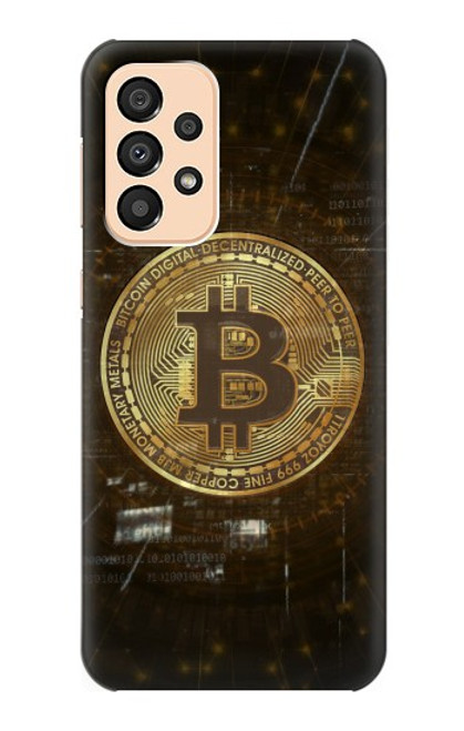 W3798 Cryptocurrency Bitcoin Hard Case and Leather Flip Case For Samsung Galaxy A33 5G