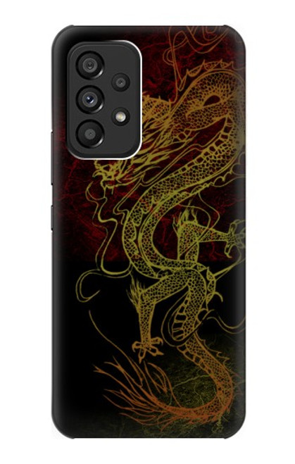 W0354 Chinese Dragon Hard Case and Leather Flip Case For Samsung Galaxy A53 5G