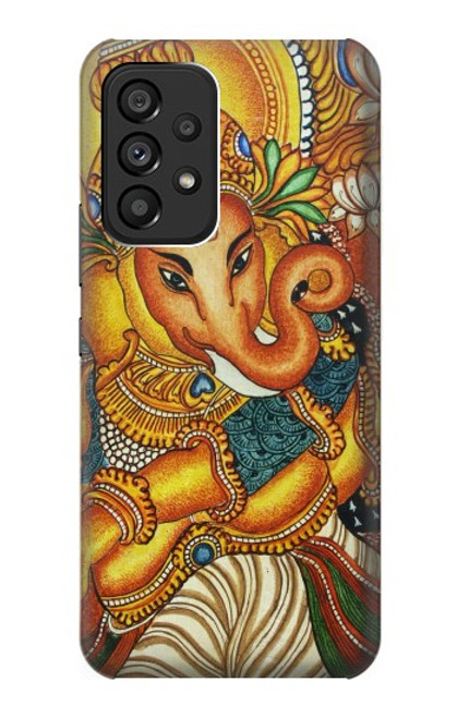 W0440 Hindu God Ganesha Hard Case and Leather Flip Case For Samsung Galaxy A53 5G