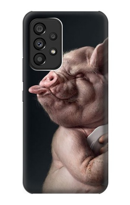 W1273 Crazy Pig Hard Case and Leather Flip Case For Samsung Galaxy A53 5G