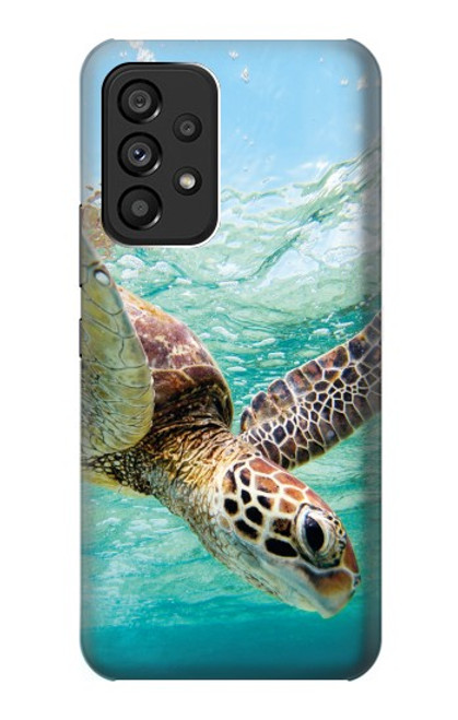 W1377 Ocean Sea Turtle Hard Case and Leather Flip Case For Samsung Galaxy A53 5G