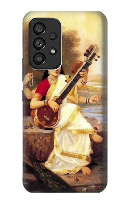 W1420 Saraswati Hindu Goddess Hard Case and Leather Flip Case For Samsung Galaxy A53 5G