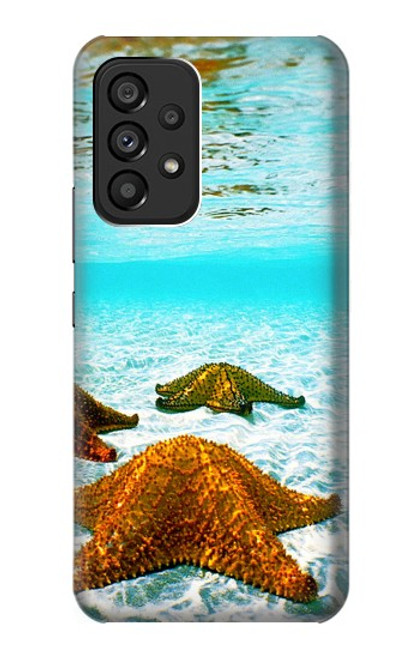 W1679 Starfish Sea Beach Hard Case and Leather Flip Case For Samsung Galaxy A53 5G