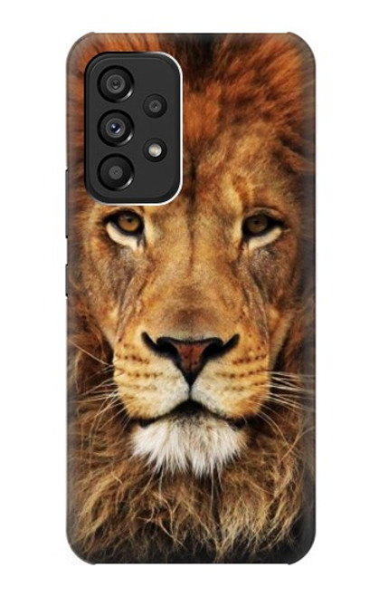 W2870 Lion King of Beasts Hard Case and Leather Flip Case For Samsung Galaxy A53 5G