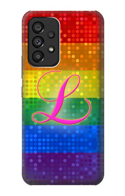 W2900 Rainbow LGBT Lesbian Pride Flag Hard Case and Leather Flip Case For Samsung Galaxy A53 5G