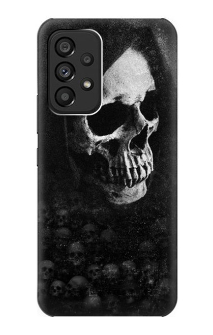 W3333 Death Skull Grim Reaper Hard Case and Leather Flip Case For Samsung Galaxy A53 5G