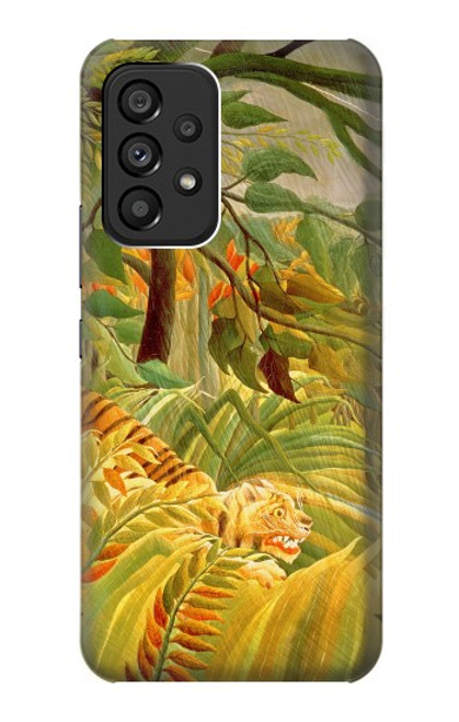 W3344 Henri Rousseau Tiger in a Tropical Storm Hard Case and Leather Flip Case For Samsung Galaxy A53 5G