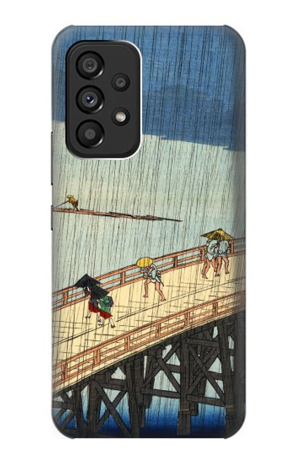 W3347 Utagawa Hiroshige Sudden shower Hard Case and Leather Flip Case For Samsung Galaxy A53 5G