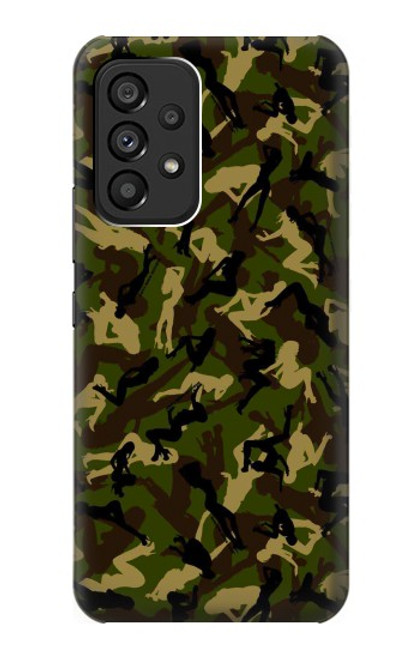 W3356 Sexy Girls Camo Camouflage Hard Case and Leather Flip Case For Samsung Galaxy A53 5G