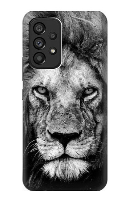 W3372 Lion Face Hard Case and Leather Flip Case For Samsung Galaxy A53 5G