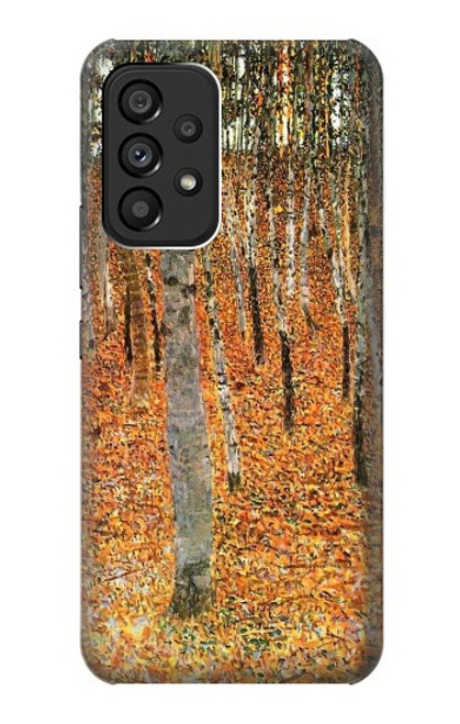 W3380 Gustav Klimt Birch Forest Hard Case and Leather Flip Case For Samsung Galaxy A53 5G