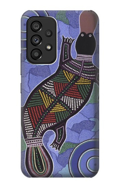 W3387 Platypus Australian Aboriginal Art Hard Case and Leather Flip Case For Samsung Galaxy A53 5G