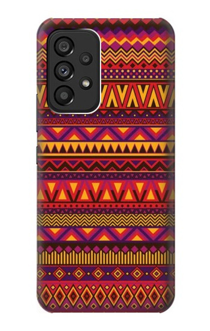 W3404 Aztecs Pattern Hard Case and Leather Flip Case For Samsung Galaxy A53 5G