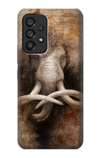 W3427 Mammoth Ancient Cave Art Hard Case and Leather Flip Case For Samsung Galaxy A53 5G