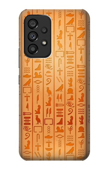 W3440 Egyptian Hieroglyphs Hard Case and Leather Flip Case For Samsung Galaxy A53 5G