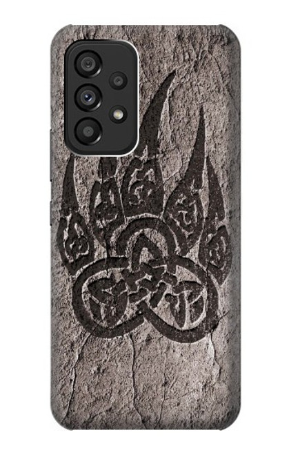 W3832 Viking Norse Bear Paw Berserkers Rock Hard Case and Leather Flip Case For Samsung Galaxy A53 5G