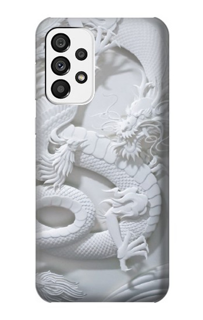 W0386 Dragon Carving Hard Case and Leather Flip Case For Samsung Galaxy A73 5G