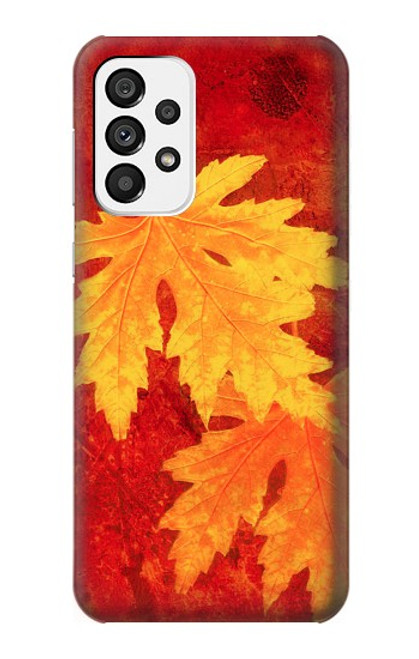 W0479 Maple Leaf Hard Case and Leather Flip Case For Samsung Galaxy A73 5G