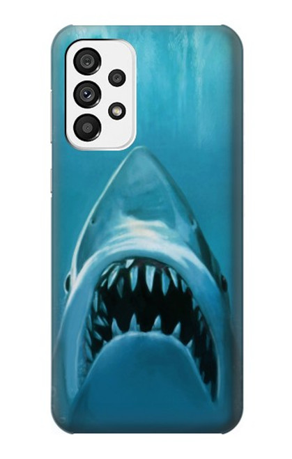 W0830 White Shark Hard Case and Leather Flip Case For Samsung Galaxy A73 5G