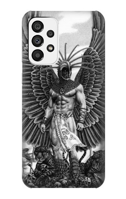 W1235 Aztec Warrior Hard Case and Leather Flip Case For Samsung Galaxy A73 5G