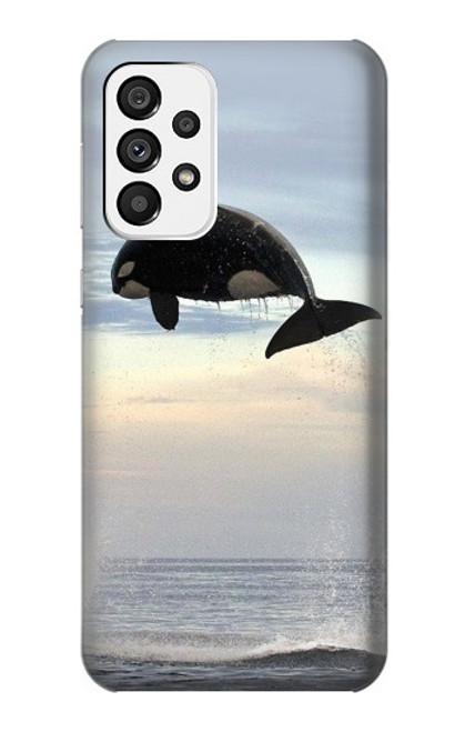 W1349 Killer whale Orca Hard Case and Leather Flip Case For Samsung Galaxy A73 5G