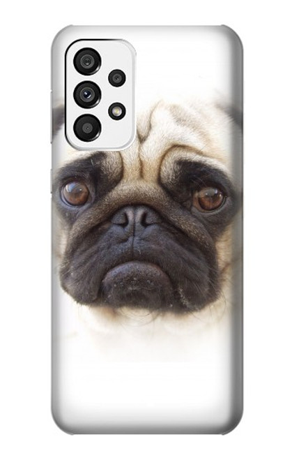 W1852 Pug Dog Hard Case and Leather Flip Case For Samsung Galaxy A73 5G