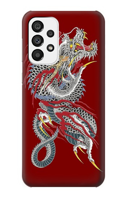 W2104 Yakuza Dragon Tattoo Hard Case and Leather Flip Case For Samsung Galaxy A73 5G