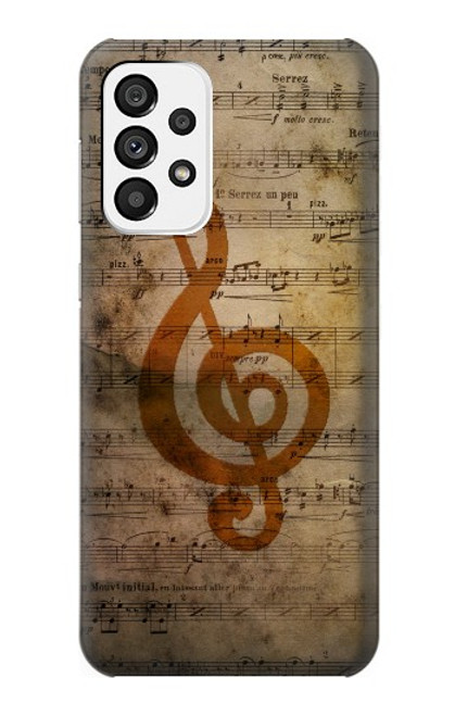 W2368 Sheet Music Notes Hard Case and Leather Flip Case For Samsung Galaxy A73 5G