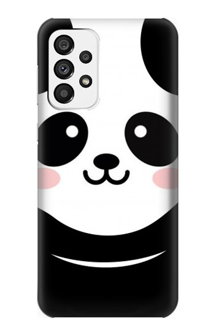 W2662 Cute Panda Cartoon Hard Case and Leather Flip Case For Samsung Galaxy A73 5G