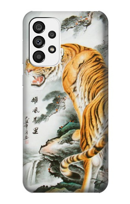 W2750 Oriental Chinese Tiger Painting Hard Case and Leather Flip Case For Samsung Galaxy A73 5G