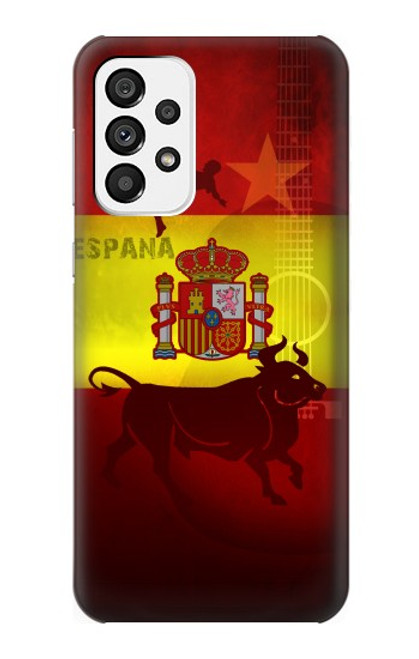 W2984 Spain Football Soccer Hard Case and Leather Flip Case For Samsung Galaxy A73 5G