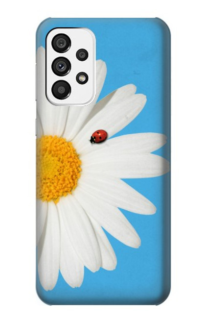 W3043 Vintage Daisy Lady Bug Hard Case and Leather Flip Case For Samsung Galaxy A73 5G