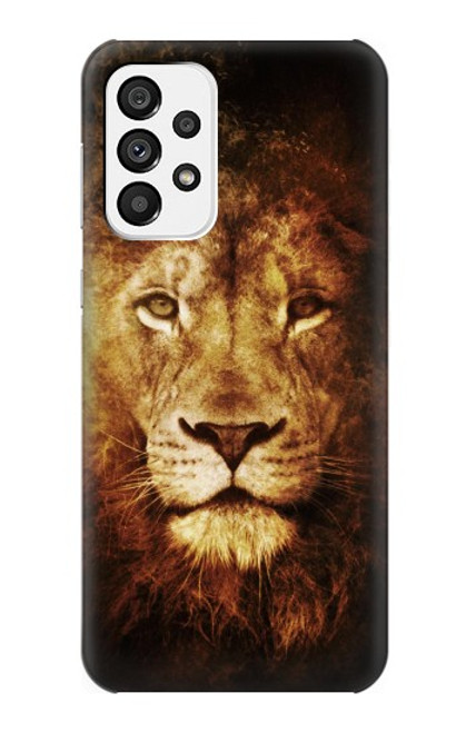 W3182 Lion Hard Case and Leather Flip Case For Samsung Galaxy A73 5G