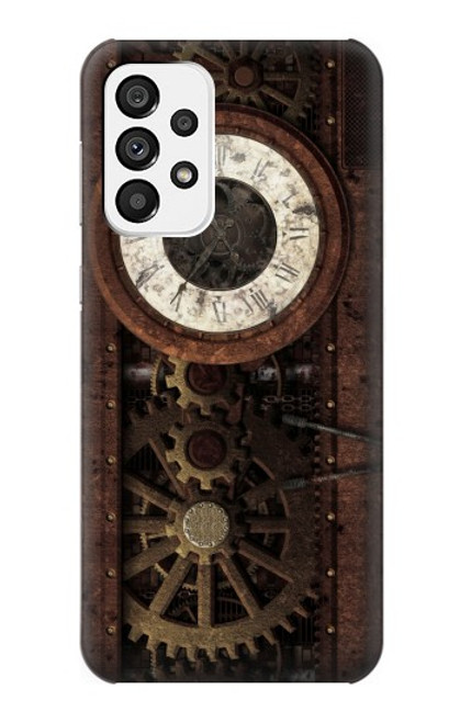 W3221 Steampunk Clock Gears Hard Case and Leather Flip Case For Samsung Galaxy A73 5G