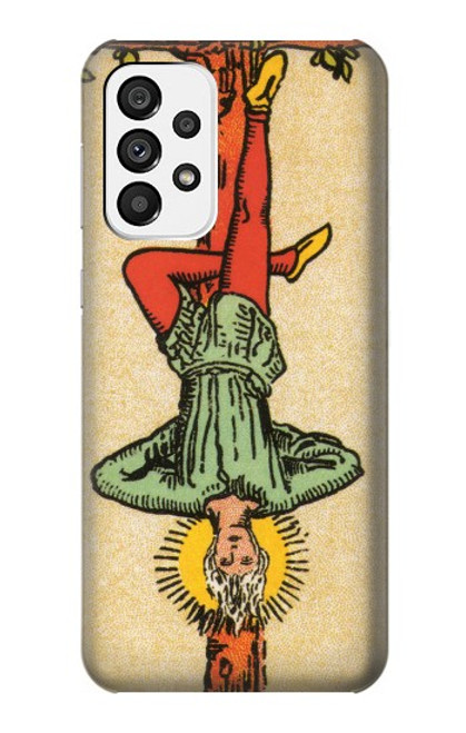 W3377 Tarot Card Hanged Man Hard Case and Leather Flip Case For Samsung Galaxy A73 5G