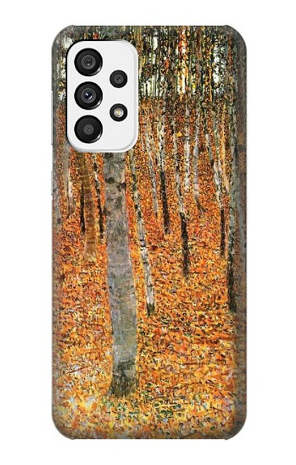 W3380 Gustav Klimt Birch Forest Hard Case and Leather Flip Case For Samsung Galaxy A73 5G