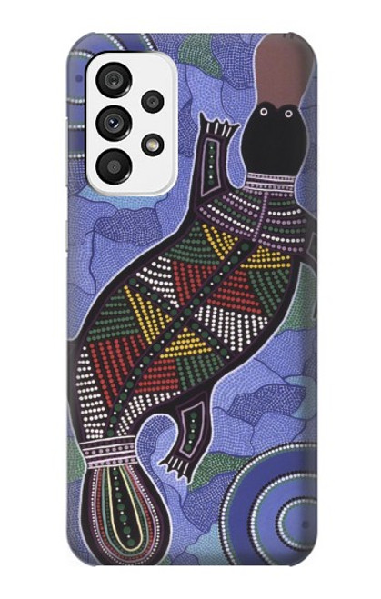 W3387 Platypus Australian Aboriginal Art Hard Case and Leather Flip Case For Samsung Galaxy A73 5G