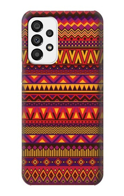 W3404 Aztecs Pattern Hard Case and Leather Flip Case For Samsung Galaxy A73 5G