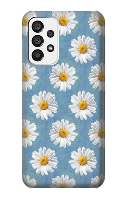 W3454 Floral Daisy Hard Case and Leather Flip Case For Samsung Galaxy A73 5G