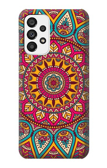 W3694 Hippie Art Pattern Hard Case and Leather Flip Case For Samsung Galaxy A73 5G