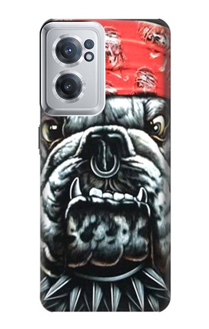 W0100 Bulldog American Football Hard Case and Leather Flip Case For OnePlus Nord CE 2 5G